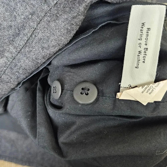 Madewell Madewell Charcoal Gray Wool Cotton Flannel Latitude Shirtdress E0910 - Picture 8 of 11